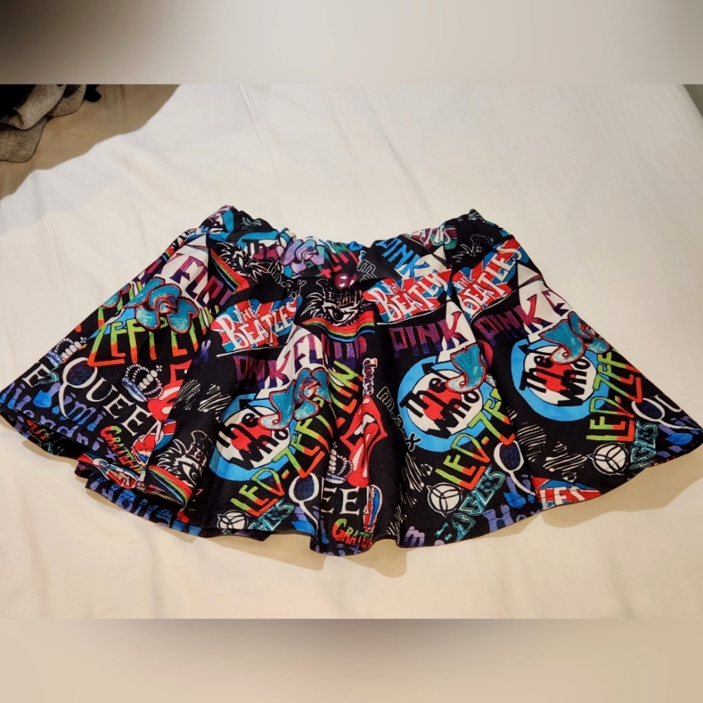 Punk Band Emo Scene Kpop Mini Skirt